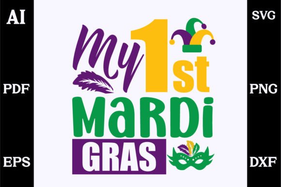 About My 1st Mardi Gras SVG Design