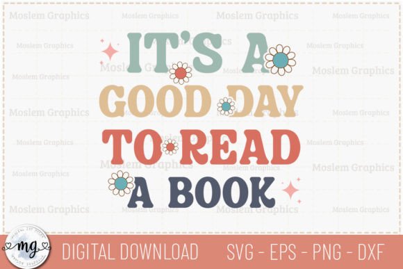 It's a Good Day to Read - Retro SVG