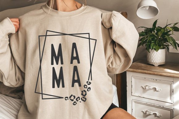 Mama Leopard Frame SVG, Mother's Day SVG