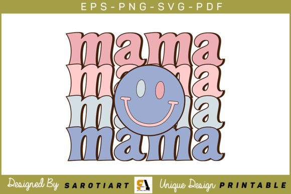 Mama Mother s Day SVG T-shirt Design
