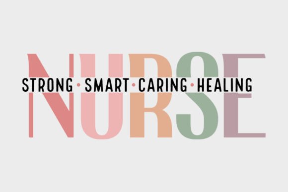 Retro Nurse SVG Design,Strong,Smart