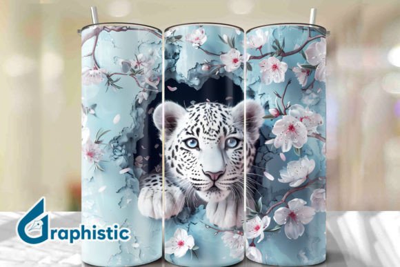 Valentine Leopard Floral Tumbler Wrap 22
