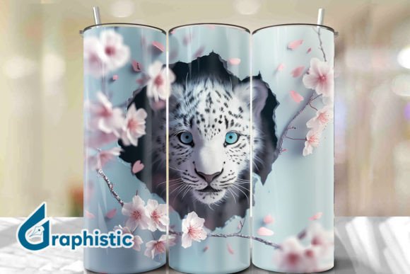 Valentine Leopard Floral Tumbler Wrap 23