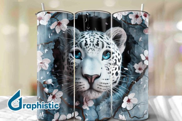 Valentine Leopard Floral Tumbler Wrap 24