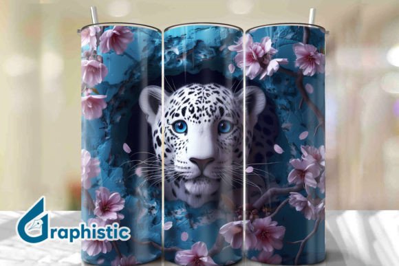 Valentine Leopard Floral Tumbler Wrap 25
